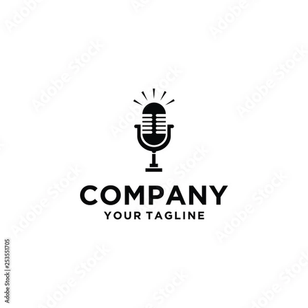 Fototapeta music, logo, symbol, icon, sound, illustration, sign, design, element, vector, musical, modern, audio, graphics, abstract, company, creative, shape, template, concept, logotype, business, art, isolate