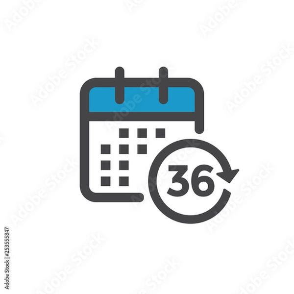 Obraz Time Management Icon with Deadline, Hurry, & Punctual Symbolism