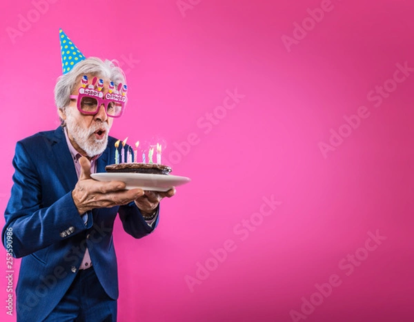 Obraz Senior feiert Geburtstag