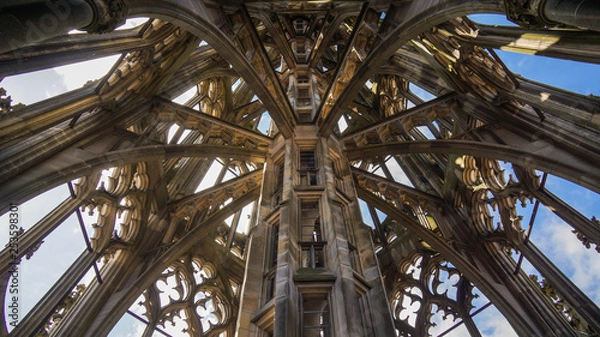 Fototapeta ulm minster tower from inside