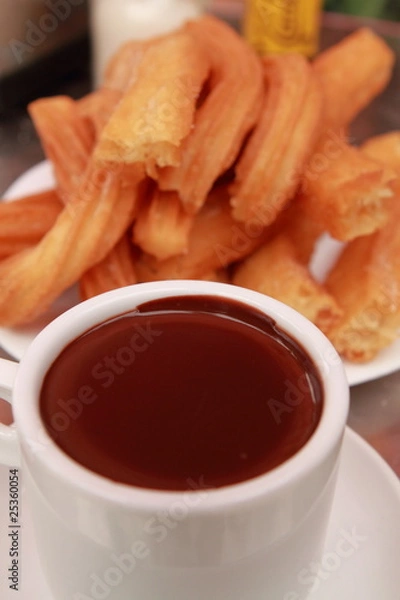 Obraz Chocolate con churros
