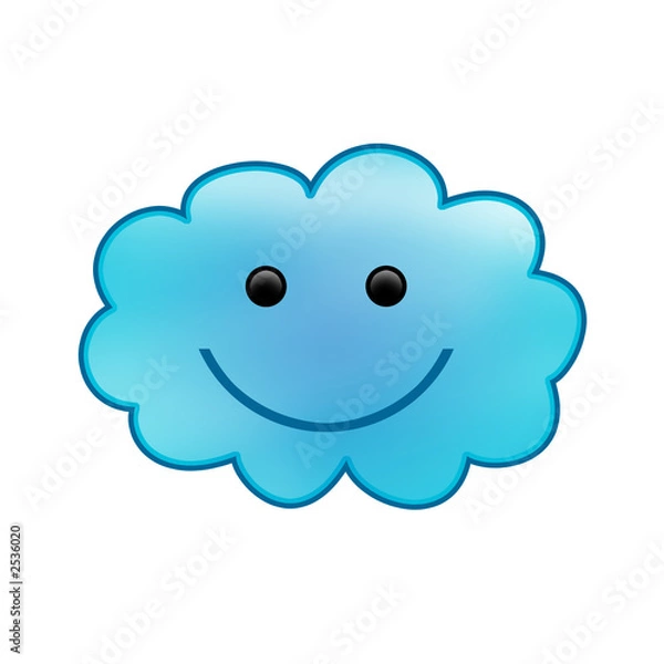 Fototapeta smiling cloud