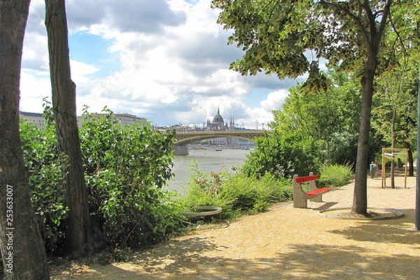 Obraz Park on Margaret Island in Budapest, Hungary