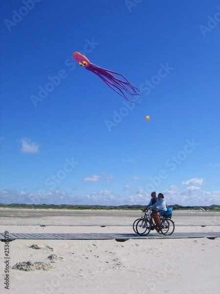 Obraz cycling on the beach