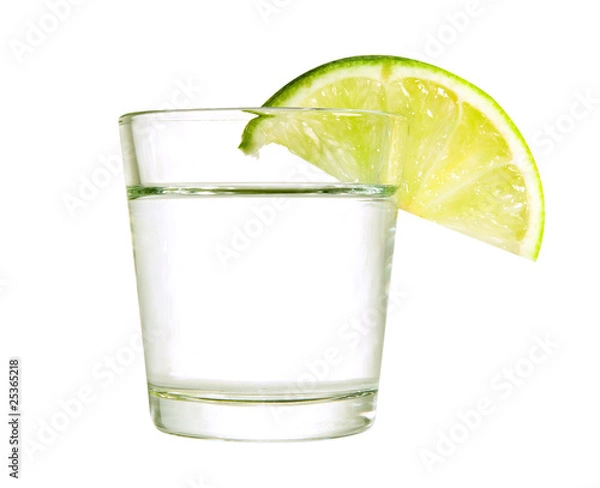 Obraz Wine-glass with a lime
