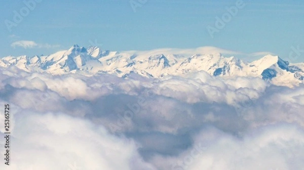 Obraz clouds & Austrian Alps