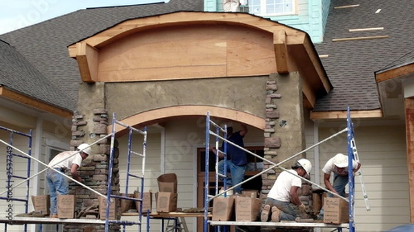 Obraz masons working