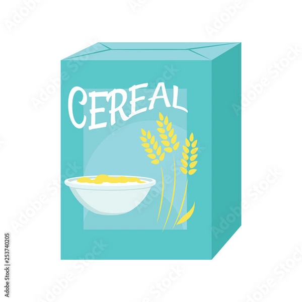Obraz Cereal box icon