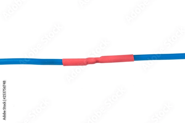 Obraz insulation for wires on white background