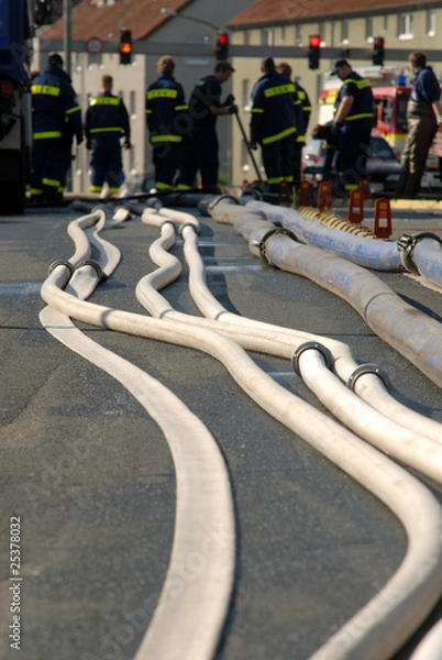 Obraz Feuerwehrschläuche