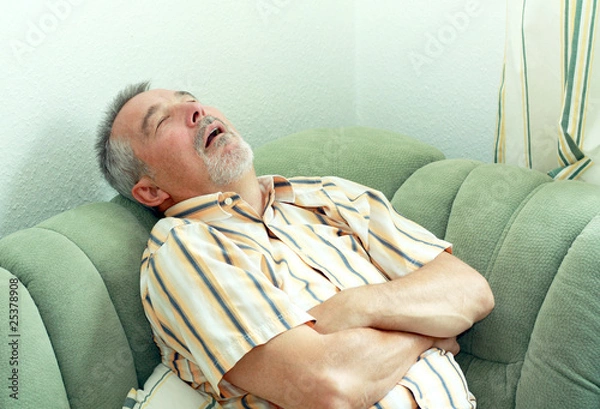 Obraz Schlafender Senior