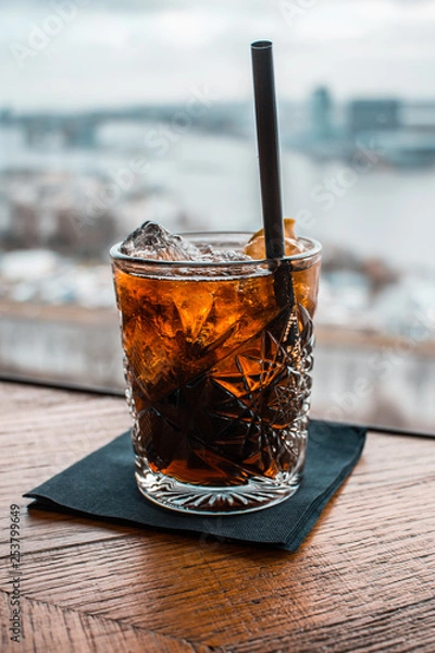 Fototapeta A drink with a view