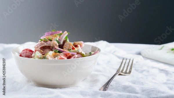 Obraz tomato cucumber salad