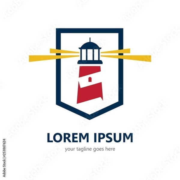 Obraz Lighthouse Logo Template