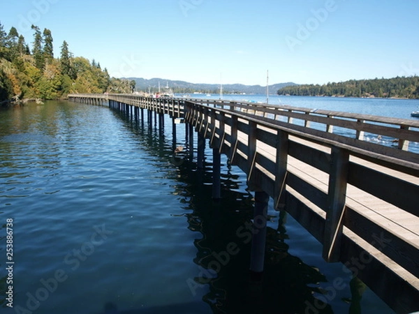 Obraz Pier boardwalk on ocean