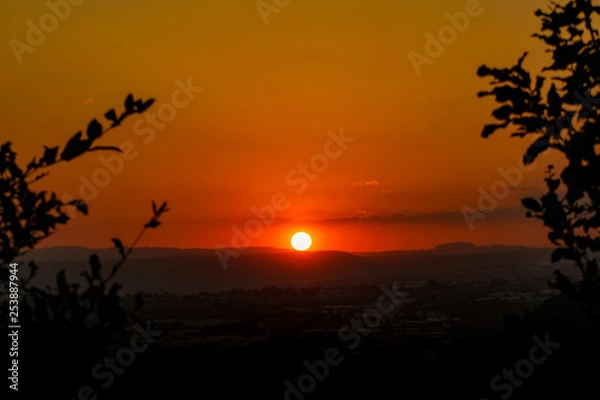 Fototapeta Atardecer para postal