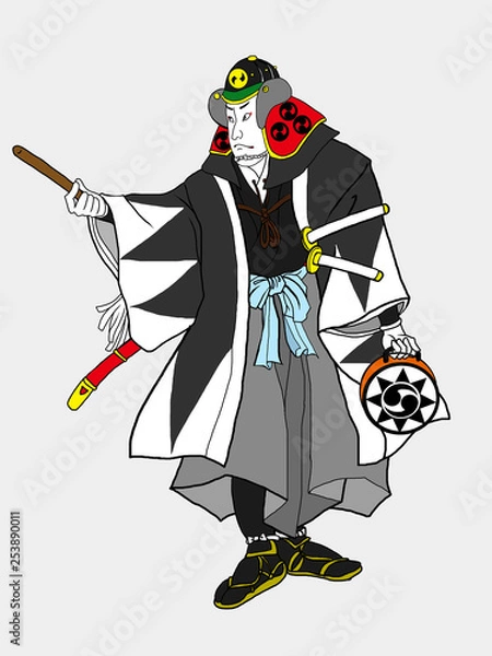 Obraz 大石内蔵助・討ち入り姿・忠臣蔵