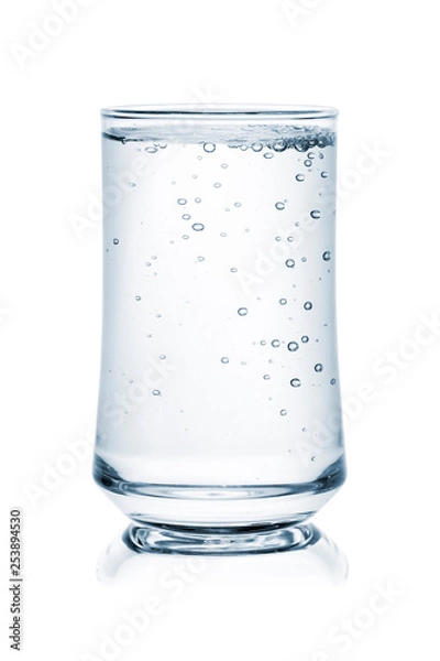 Fototapeta Glass of water on isolate background