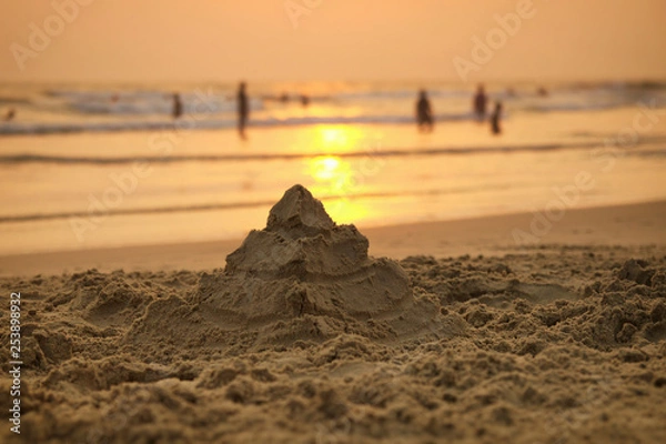Obraz sandcastles on the beach
