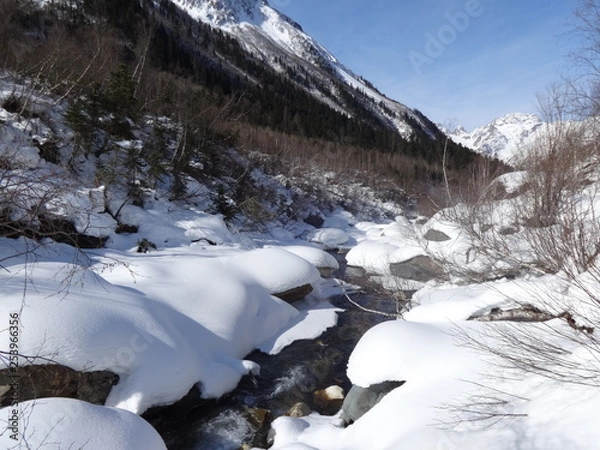 Fototapeta winter in mountains