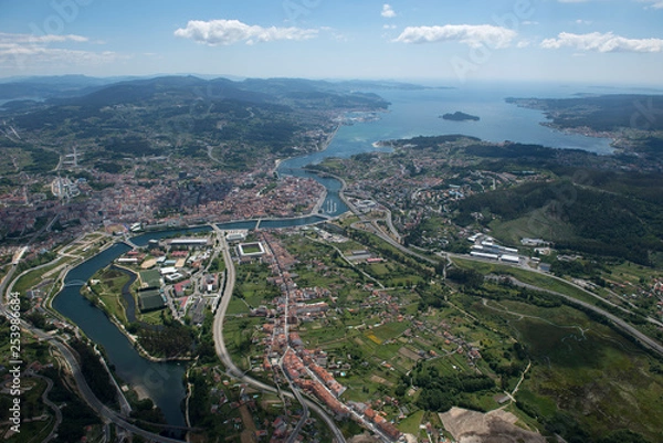 Fototapeta  Panoramic view of a coastal region in the north of Spain