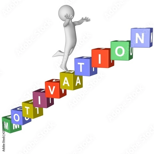 Fototapeta Cubes - MOTIVATION