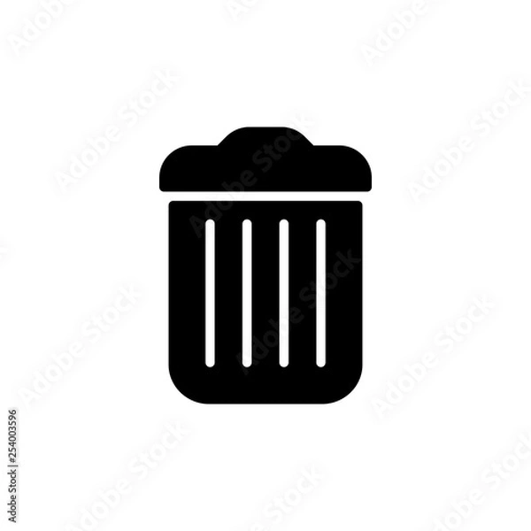 Fototapeta Delete icon. List remove sign