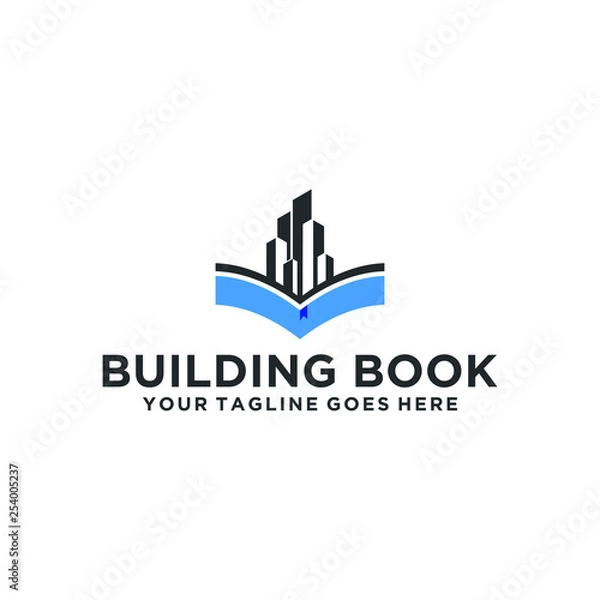 Fototapeta symbol, book, vector, building, design, sign, education, graphic, icon, school, logo, illustration, university, business, college, library, open, background, construction, architecture, emblem, isolat