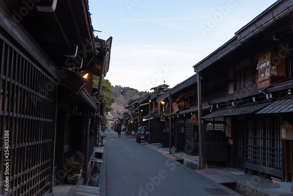 Fototapeta 飛騨高山の夕景