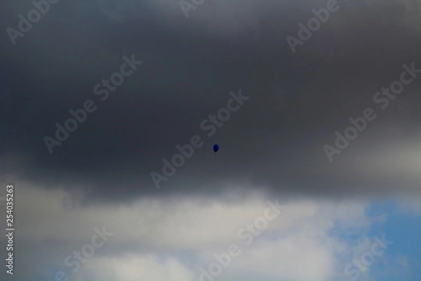 Obraz Blue balloon alone in sky