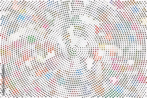 Obraz Abstract color halftone pattern