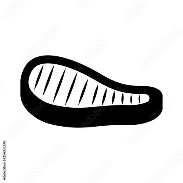 Fototapeta Isolated steak icon image. Vector illustration design