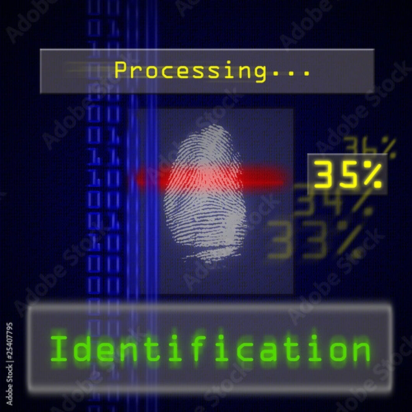 Obraz Fingerprint scan