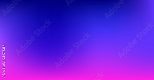 Fototapeta Purple Blue Gradient Vibrant Dreamy Vector Background. Sunrise, Sunset, Sky, Water Color Overlay Neon Design Element. Luxury Trendy Holograph Defocused Texture. Digital Funky Cool Tech Gradient Paper.