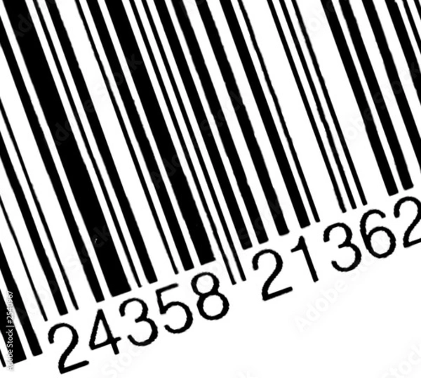 Fototapeta bar code on the white background