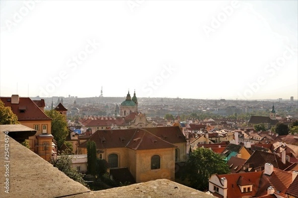 Obraz プラハ市街とミナレット