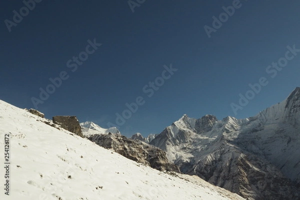 Obraz snow covered mountains