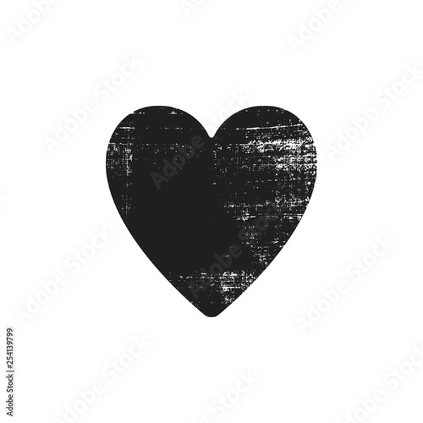 Obraz Grunge icon of heart.