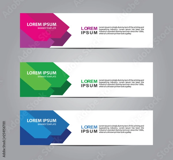 Fototapeta Banner background. web banner business template. modern design