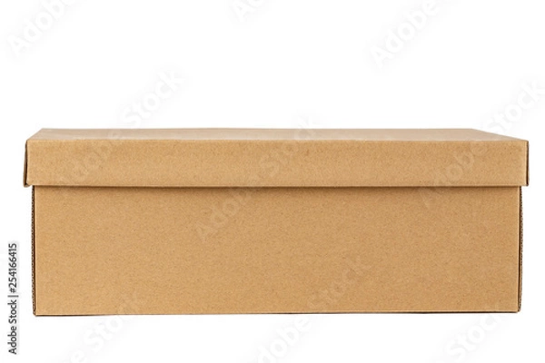 Fototapeta shoe box isolated on white background