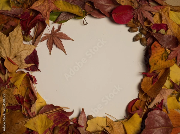 Fototapeta Leaf Wreath