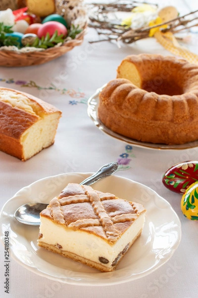 Obraz Polish Easter cheesecake 