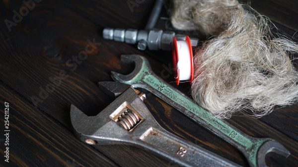 Fototapeta plumbing tools