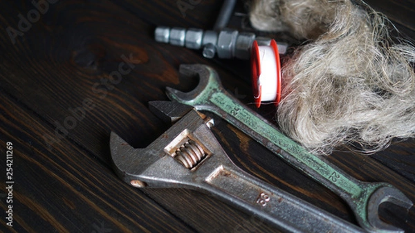 Fototapeta plumbing tools