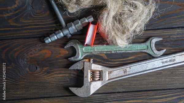 Fototapeta plumbing tools