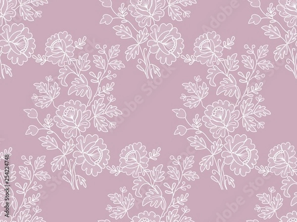 Fototapeta floral lace pattern