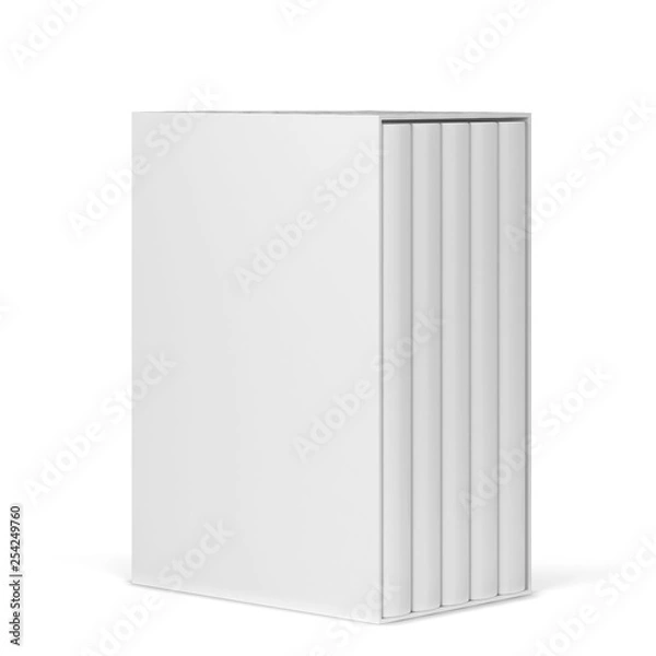 Fototapeta Book in a slipcase cover mockup