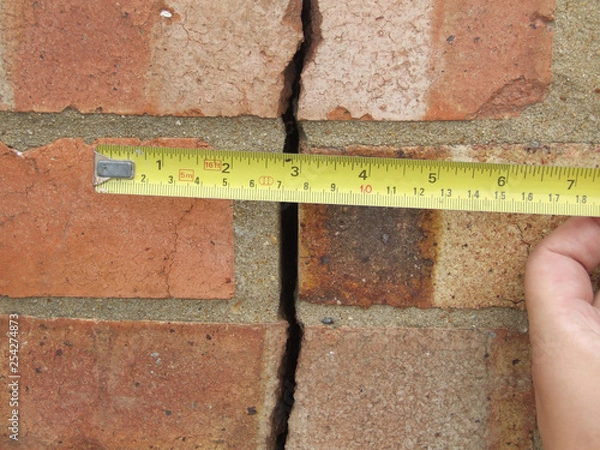 Obraz brickwork crack