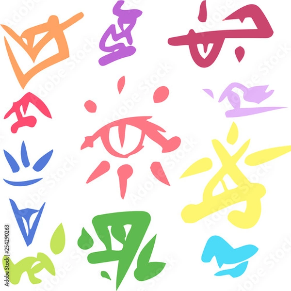 Obraz set eye for the game