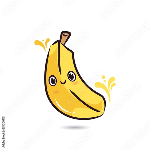 Obraz cute cartoon characters banana